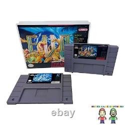 100% Authentic E. V. O. Search for Eden (Super Nintendo SNES) Cartridge & Case EVO