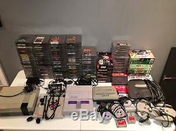 100+ Nintendo NES Super Nintendo SNES N64 Nintendo Games Lot & Consoles