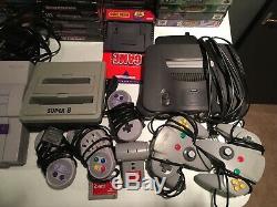 100+ Nintendo NES Super Nintendo SNES N64 Nintendo Games Lot & Consoles