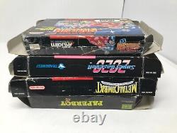 10x Super Nintendo SNES Boxes Bundle (Including 1x Manual) NO GAME INCLUDED
