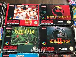 13x Super Nintendo SNES Job Lot Bundle Boxed Games