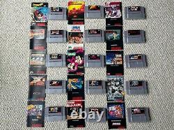 15 Super Nintendo Games with Manuals SNES F-Zero Starfox Spider-Man RoboCop MORE