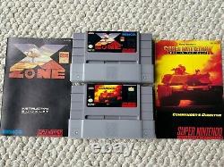 15 Super Nintendo Games with Manuals SNES F-Zero Starfox Spider-Man RoboCop MORE