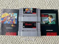 15 Super Nintendo Games with Manuals SNES F-Zero Starfox Spider-Man RoboCop MORE