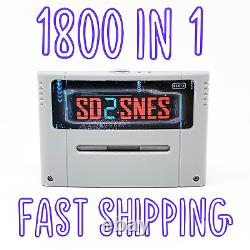 1800 in 1 SD2SNES Rev X Super Nintendo SNES FLASH CARTRIDGE 16GB RETRO GAMER