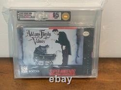 1995 Addams Family Values Super Nintendo New Sealed Graded VGA 95 MINT SNES