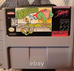1995 Boogerman A Pick and Flick Adventure SNES Super Nintendo cartridge RARE