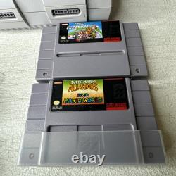 1CHIP Super Nintendo SNES Console /2 Controllers, Power, AV Cables, 2 Games