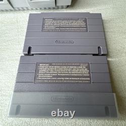 1CHIP Super Nintendo SNES Console /2 Controllers, Power, AV Cables, 2 Games