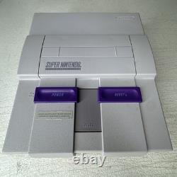 1CHIP Super Nintendo SNES Console /2 Controllers, Power, AV Cables, 2 Games