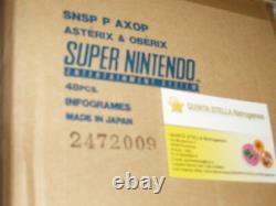 1 ASTERIX e OBELIX Super Nintendo PAL version NUOVO NEW NUEVO NEUF NEU SNES &