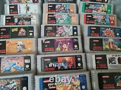 22 Snes Cartridges Joblot Super Nintendo Bundle jungle book dropzone yogi