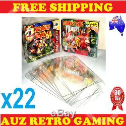 22x Thick GAME BOX PROTECTORS Cases 4 Super Nintendo SNES & Nintendo N64 Boxed
