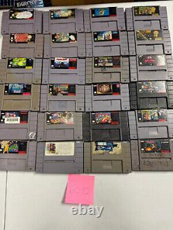 24 Super Nintendo SNES Games Lot-Biometal, Equinox, Mask, Joe & Mac, UN Squadron