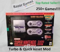250+ Games! SNES Classic Cover Art! Super Nintendo with Extra Games! Modded