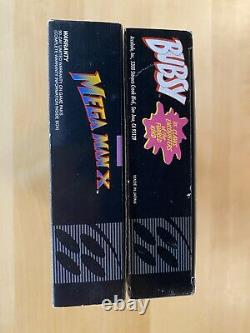 2 Boxes Mega Man X Bubsy Snes Near Mint Sammlung Lot Super Nintendo Boxes Only