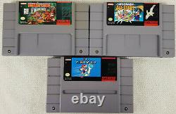 2 x Mario & Donkey Kong Country Super Nintendo Video Games, SNES, USA Versions