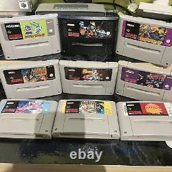 9x snes games carts only super nintendo Mario