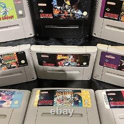 9x snes games carts only super nintendo Mario