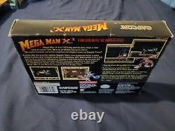 AMAZING! COMPLETE WITH MANUAL! Mega Man X3 SNES Super Nintendo CIB