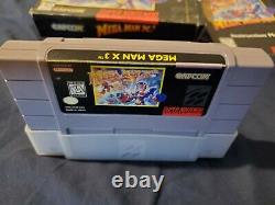 AMAZING! COMPLETE WITH MANUAL! Mega Man X3 SNES Super Nintendo CIB