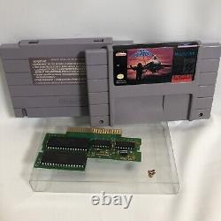 AUTHENTIC Aero Fighters (Super Nintendo) SNES Cartridge RARE With Protector Clean