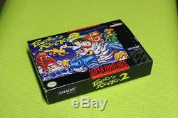 AUTHENTIC Pocky and Rocky 2 ORIGINAL SNES Super Nintendo game BOX