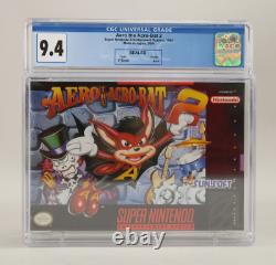 Aero the Acro-Bat 2 Super Nintendo SNES New Factory Sealed CGC 9.4 A++ VGA Wata