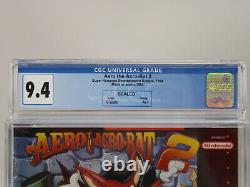 Aero the Acro-Bat 2 Super Nintendo SNES New Factory Sealed CGC 9.4 A++ VGA Wata