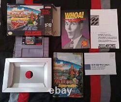 Aerobiz Supersonic CIB With Inserts Missing Poster KOEI Snes Super Nintendo 1995