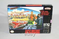 Aerobiz Supersonic SNES Super Nintendo Complete CIB Authentic! Nice Shape! RARE