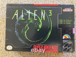 Alien 3 (Super Nintendo SNES) Complete CIB with Ads