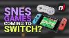 Are Super Nintendo Games Finally Coming To Switch Snes