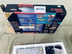 Authentic SUPER NINTENDO SNES CIB CONSOLE Lot Bundle With Games fully functional