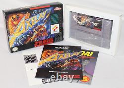 Axelay SNES Super Nintendo Complete CIB Authentic! GREAT Condition! VERY RARE