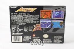 Axelay SNES Super Nintendo Complete CIB Authentic! GREAT Condition! VERY RARE