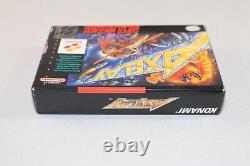 Axelay SNES Super Nintendo Complete CIB Authentic! GREAT Condition! VERY RARE