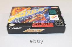 Axelay SNES Super Nintendo Complete CIB Authentic! GREAT Condition! VERY RARE