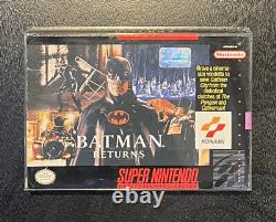 BATMAN RETURNS SNES CIB AUTHENTIC SUPER NINTENDO GAME WithMANUAL IN BOX PROTECTOR