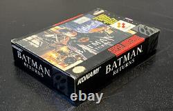 BATMAN RETURNS SNES CIB AUTHENTIC SUPER NINTENDO GAME WithMANUAL IN BOX PROTECTOR
