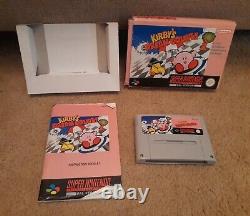 BOXED Super Nintendo Entertainment System SNES Kirby's Dream Course UK PAL Games