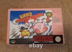 BOXED Super Nintendo Entertainment System SNES Kirby's Dream Course UK PAL Games