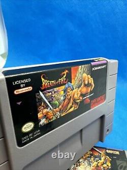 BREATH OF FIRE 1 & 2 SNES (Super Nintendo, 1992) AUTHENTIC TESTED SAVES