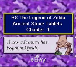 BS Legend of Zelda Ancient Stone Tablets AST Super Nintendo SNES ALL 4 Weeks