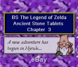 BS Legend of Zelda Ancient Stone Tablets AST Super Nintendo SNES ALL 4 Weeks