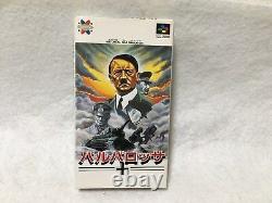 Barbarossa Boxed Nintendo Super Famicom SNES Japan Video Games