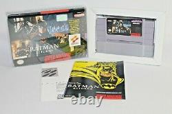 Batman Returns SNES Super Nintendo Complete CIB Authentic! Good Condition! RARE