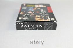 Batman Returns SNES Super Nintendo Complete CIB Authentic! Good Condition! RARE