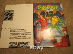 Battletoads Double Dragon (Super Nintendo SNES) Complete CIB with Ads + Card