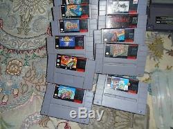 Big Games Collection Super Nintendo 20 Game Lot, Console & Snes Accessories